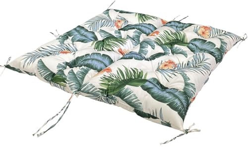 Wasserdichtes Gartenbankkissen für 2- und 3-Sitzer-Schaukelstuhl, weiche Terrassen-Pads mit Bändern für Hängematte, Liegestuhl und Sofasitz, Möbelkissen für drinnen und draußen, 150 x 100 x 10 cm,