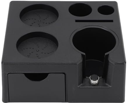 Coffee Tamper Station, ABS Coffee Organizer for Storage 49mm 51mm 53mm 58mm Distributor Portafilter Holder, Multifunctional Coffee Tamping Station for Home or Commercial Use
