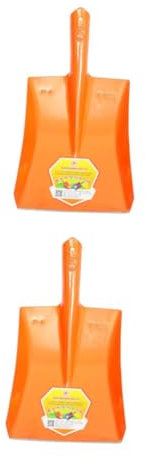 TOYANDONA 2 Pezzi Pala da giardino attrezzo da giardinaggio Piccola vanga mini vanga attrezzi agricoli in metallo vanga da trincea vanghe per il giardinaggio ferro da stiro Arancia