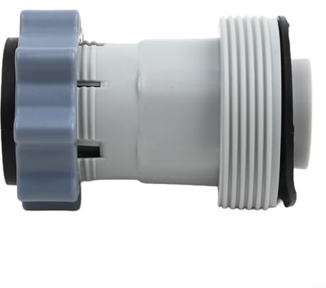 Eawfgtuw Adattatore per tubo flessibile per piscina, raccordo di collegamento da 3,8 cm a 3,2 cm, convertitore valvola a prova di perdite, accessorio per piscina fuori terra