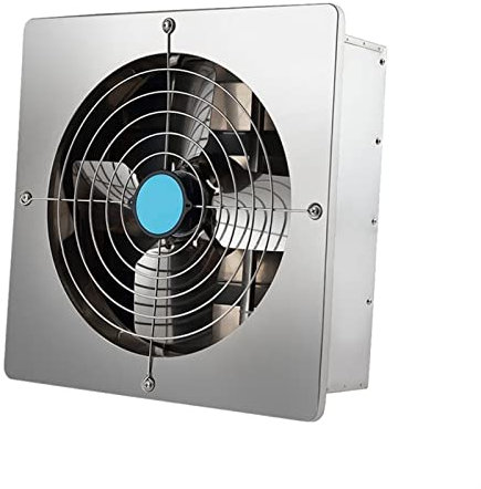 UQACHG Ventilatori di Ventilazione Ventilatore A Persiana, Ventilatore di Scarico Quadrato in Acciaio Inossidabile da 8/10/12 Pollici, Ventilatore di Scarico Potente,12inch