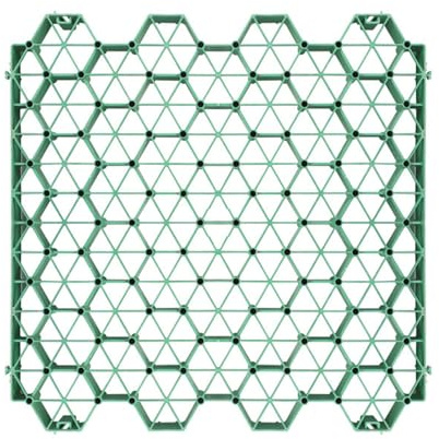 Caillebotis en Gravier for trottoirs, allées et Tapis de Gazon, pavés perméables, for renforcement des sols, 4 grilles = 1 m² (Vert)(5cm-8 Pieces)