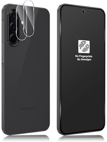 Funrae Matt Schutzfolie für Samsung Galaxy A56 5G für Panzerglas, Anti-Fingerabdruck Matte Foile mit Kameraschutz [2+2 PCS], 9H Härte Schutzglas, Blendschutz Displayschutzfolie