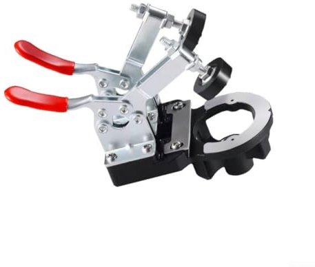 Professionelle 35 mm Schrankscharnier-Bohrschablone mit dreilagiger Bohrbuchse und robustem Verriegelungsmechanismus für verbesserte Präzision bei der Installation von Schranktüren (Dreiblatt-Version)