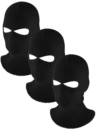 2 Holes Ski Masks Winter Balaclava M Black