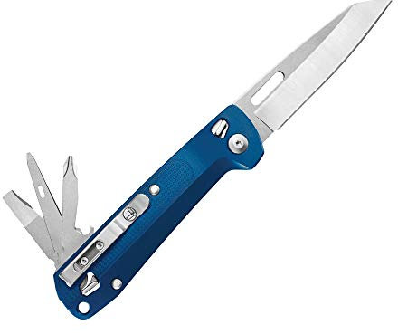 LEATHERMAN FREE K2 - Mehrzweck-Magnete und Einhand-Öffnung, LTG832898, Navy Blue