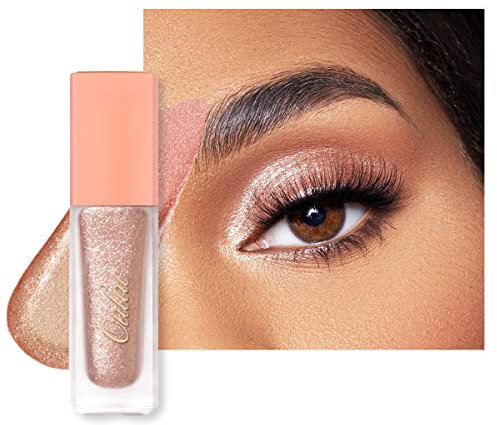 Oulac Sombras de Ojos Brillantes De Diamante-Sombras de Ojos Líquida Pigmentada con Sustancia Hidratante No Reseca Párpados, Duradero y Combinable, Fácil de Quitar, No Graso, Sugar Rush (04)