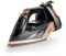 GEEPAS Steam Iron | Clothes Dry & Steam Press | 35s Fast Heat-Up Vertical Steaming | Ceramic Soleplate Adjustable Temperature Cordless | 300ml Tank 0.5g/Steam Output | 2 Year Warranty 2200W Black