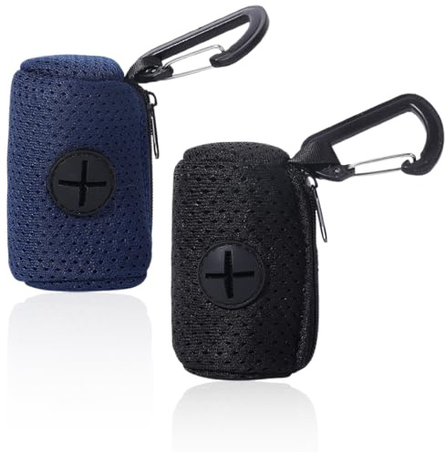 OUDQFCJ 2 Stück Mesh Poop Bag Dispenser, Hundekotbeutel-Spender, Hundekotbeutel, Hundekot-Sammler, Hundekotbeutel-Halter