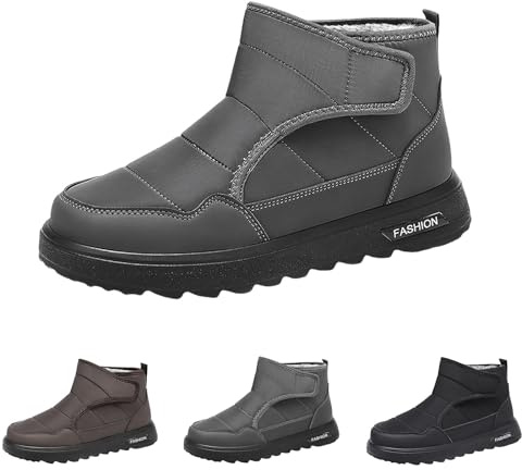Vinterstövlar dam utan dragkedja – snöskor fodrade damplatåstövlar lätta vandringskängor utomhus kort skaft stövlar slip-on vinterskor termo skidskor eleganta ankelstövlar