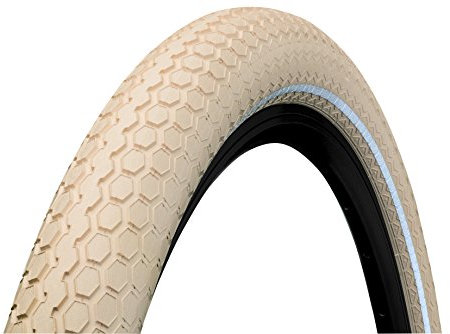 Continental 0101524 Reifen Ride Cruiser Draht , 1 Stück - weiß (Cream Reflex) 700X55 (55-622)