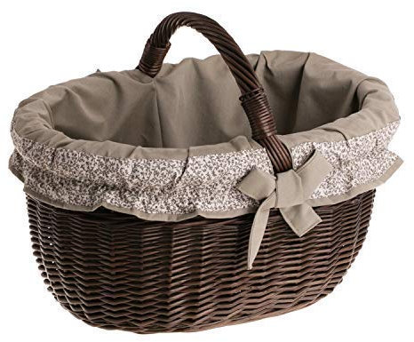 e-wicker24 Alles aus Weide Einkaufskorb Weide Geflochtener Korb mit Henkel Aufbewahrungskorb Leicht Picknickkorb Geschenkkorb Leer Vintage Reisenthel Korb Aufbewahrung Einkaufskorb Geflochten