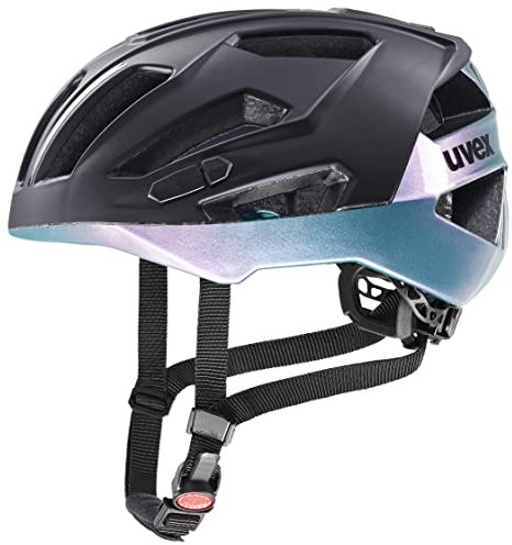 uvex Gravel x - sicherer Performance-Helm für Damen und Herren - individuelle Größenanpassung - optimierte Belüftung - Black-flip Flop matt - 52-57 cm