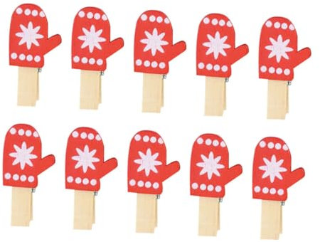 Garneck 90stücke Kreative Holzklammern Für Bunte Weihnachtsdekoration Wiederverwendbare Clips Für -projekte Karten Und Banner Für Und Besondere Anlässe