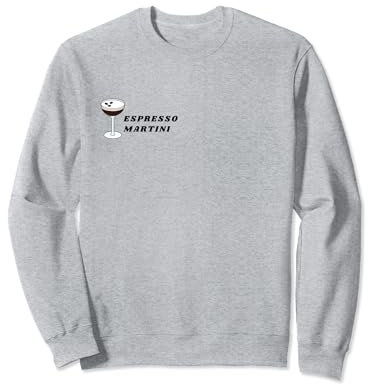 Verre Espresso Martini & écriture italique Sweatshirt