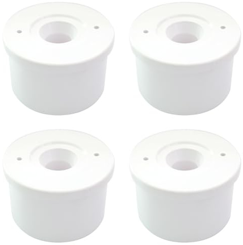 ANPTGHT 1-1/4“ Caster Fitting Insert, Furniture Grade Fittings for Caster Connection (Pack of 4)