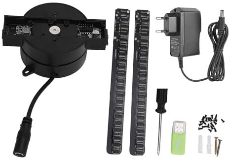 Ventilateur D'hologramme 3D WiFi Projecteur Holographique 3D Ventilateur D'Affichage Publicitaire 224 Perles LED Affichage Haute Résolution pour iOS (Prise UE)