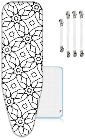 ZJBKX Copriasse da stiro, 160 x 60 cm, per asse da stiro grande, dimensioni personalizzabili, motivo floreale