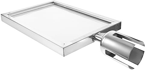 NUOBESTY Commercial Queue Barrier Sign Holder Vertical Stanchion Display for Directions Menus and Warnings and Easy to Install Silver Frame for Indoor Outdoor Use