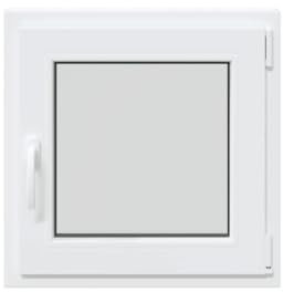 vidaXL Basement Window RISOR 60x60 cm Tilt&Turn DIN Right White, egress window, hopper window, window in the basement, window well, cellar windows