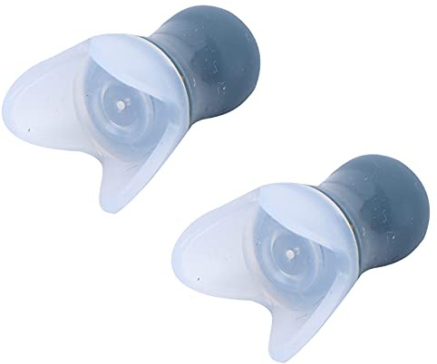 Wasserdichter Silikon-Ohr Stecker, Geräusch Reduzierung Ohr Stöpsel Zum Schwimmen, Schlafen, Fliegen mit Schwarzer Versiegelung Flasche, Sicher und Bequem zu (Graue Ohrstöpsel +