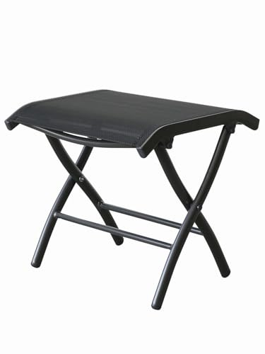 Gardissimo Aluminium Textilen Gartenhocker Windsor anthrazit/schwarz