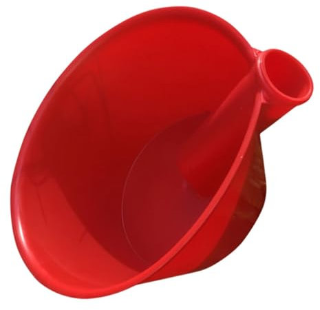 BAZEITFLOW Louche à Eau pour Jardinage Commercial et Résidentiel Plastique Rouge Ergonomique et Solide Manche Long Pratique