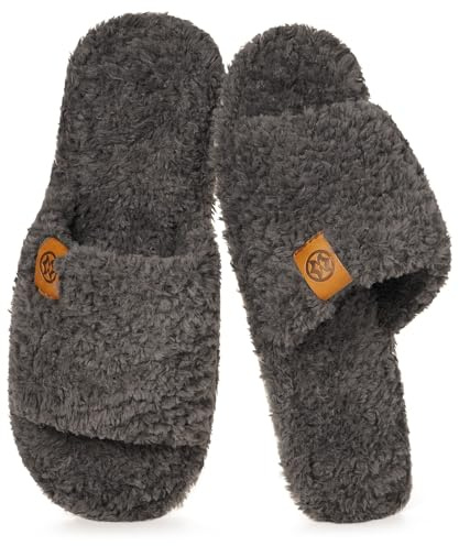 Dokela Pantofole Peluche Invernal Donna Uomo | Suola memory foam,comode e morbide,suola antiscivolo,design moda, uso interno ed esterno