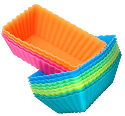 TOYANDONA 12pièces Moule à Gâteau Et Moule à Pâtisserie Silicone Antiadhésif Et Facile à Nettoyer Accessoires De Cuisson Pour Gâteaux Et Muffins Cuisine Quotidienne Couleurs Aléatoires