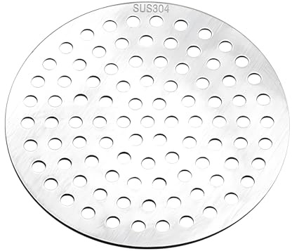 Desagüe de Ducha Redondo de Acero Inoxidable, Tapa Anti-Olor para Baño, Sumidero para Exterior, Cocina y Alcantarillado(13.5cm/5.31in)