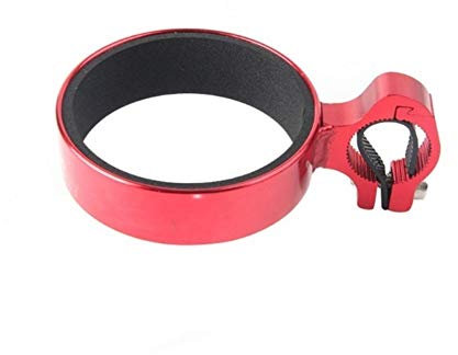NO LOGO LSB-BOTTLE CAGES, 1pc Cycling Bike Bicycle Accessories Parts Aluminum Alloy Bottle Holder Coffee Milk Tea Cup Carrier On Handlebars (Color : Red)