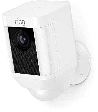 Certified Refurbished Ring Spotlight Cam Battery by Amazon | HD Security Camera with LED Spotlight, Alarm, Two-Way Talk, Battery Operated| 30-day free trial of Ring Home