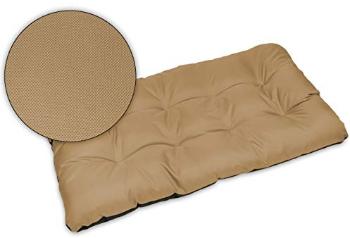 SuperKissen24. Hundebett Hundekissen Hundematratze Tierbett für Kleine, Mittlere und Grosse Hunde - Wasserdicht, Waschbar - Größe XXL - Beige
