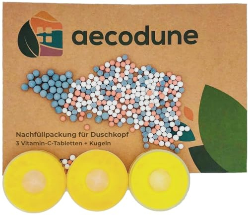Aecodune Premium Duschfilter med Vitamin C-Vattenfilter – BLI URSNYGG – Anti-Kalk Handdusch, Eliminerar 99% Klor & Andra föroreningar - Skönhet & Renhet – Eco-Vattenfilter med Dofter & Tryck