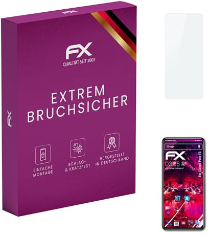atFoliX Lámina Protectora de plástico Cristal compatible con Xiaomi Poco F3 Película Vidrio, 9H Hybrid-Glass FX Protector Pantalla Vidrio templado de plástico