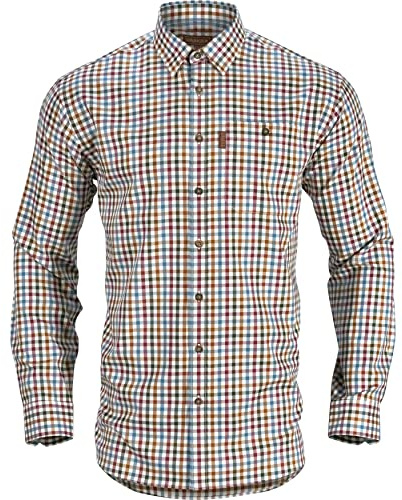 Härkila | Milford Shirt | Vêtements & Équipement de Chasse pour Professionnels | Design Scandinave Haut de Gamme Durable | Multi Check, M