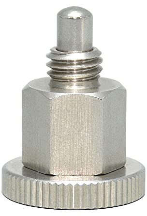 AUZHU- PGS - Metrische- Edelstahl-Rastbolzen ohne Rastsperre Arretierbolzen Federbolzen Positionierbolzen Sicherungsstifte Radbolzen Ausrichtstifte Teleskopstift Indexierstift Größe: M8 mm, S5 mm