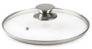 Ibili - 971626 - Couvercle en Verre Poignée en Acier Inoxydable 26 cm