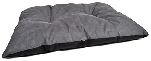Lebon - Piec - Hundebett/Hundekissen - 82x62cm - Grau/Schwarz - Liegekissen für Hunde - Made in EU