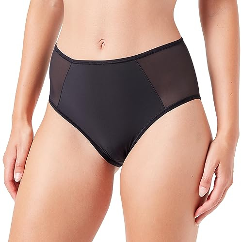 Sloggi Damen Unterhose Soft Adapt High Waist, XL, Schwarz