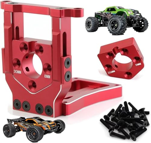 Aluminum X maxx Motor Mount for 1/5 X-Maxx 6S X Maxx 8S 1/6 XRT 8S Upgrades Parts,Replacement #7760(Red)