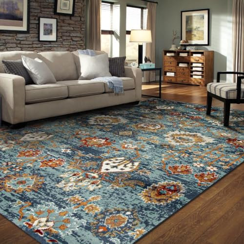 Oriental Weavers® | Tappeto Orientale Salotto, Cucina e Camera, Tamarai in PPL, Pelo Corto, Trama Eden Cobalto, Tappeto Etnico ed Elegante, 160 x 235 cm