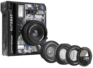 Lomography Lomo'Instant Automat Fotocamera & Obiettivi, Jarb Edition, Fotocamera Istantanea Compatibile con Fujifilm Instax Mini Film