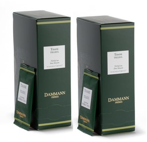 Dammann Frères® | Tisana Tiglio Floreale - 2 x 24 Filtri Bustine Singole | Infuso Lenitivo Rilassante | Tiglio Tisana Distensiva