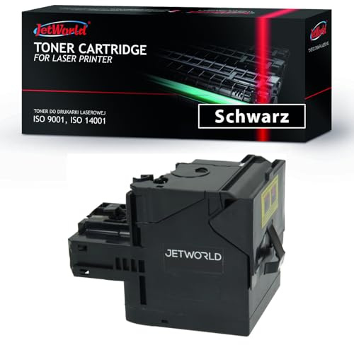 JetWorld Toner Ersatz Lexmark 71B2HK0 Schwarz für CS417dn, CS517de, CX417de, CX517de 6000 Seiten je Tonerkartusche, Hochwertiger Druck