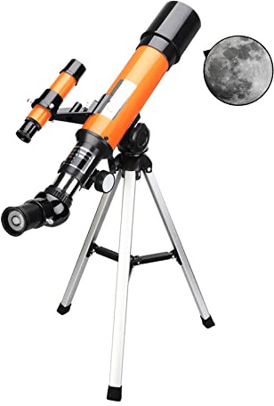 HSSMEUR Teleskope, Reiseteleskop mit Sucherfernrohr, astronomisches Bruchteleskop mit Brennweite für Kinderanfänger
