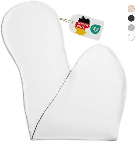 Opanoli® Seitenschläferkissen Bezug Weiß aus 100% Baumwolle – Schwangerschaftskissen in Körperform – Öko-Tex – waschbar – Kuschelkissen – Stillkissen Seitenschläferkissen geeignet