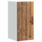 vidaXL Kitchen Wall Cabinet Lucca with Glass Door - Old Wood Engineered Wall-Mounted Unit 30x31x60cm for Kitchen Storage