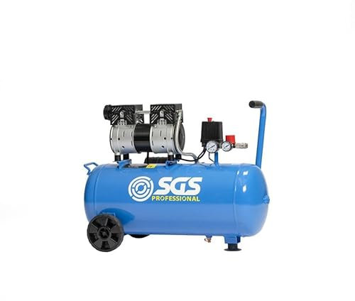 SGS Pro Super Silent 50L Air Compressor - 1HP 4.5CFM