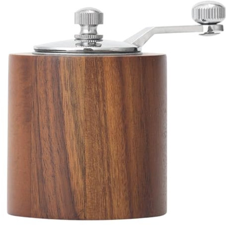 Ustensiles de cuisine – Broyeur à poivre, moulin à épices manuel en bois | Outil de broyage avec niveau de broyage réglable, ensemble d'accessoires pour sésame, noix, sel, cumin, grains de poivre